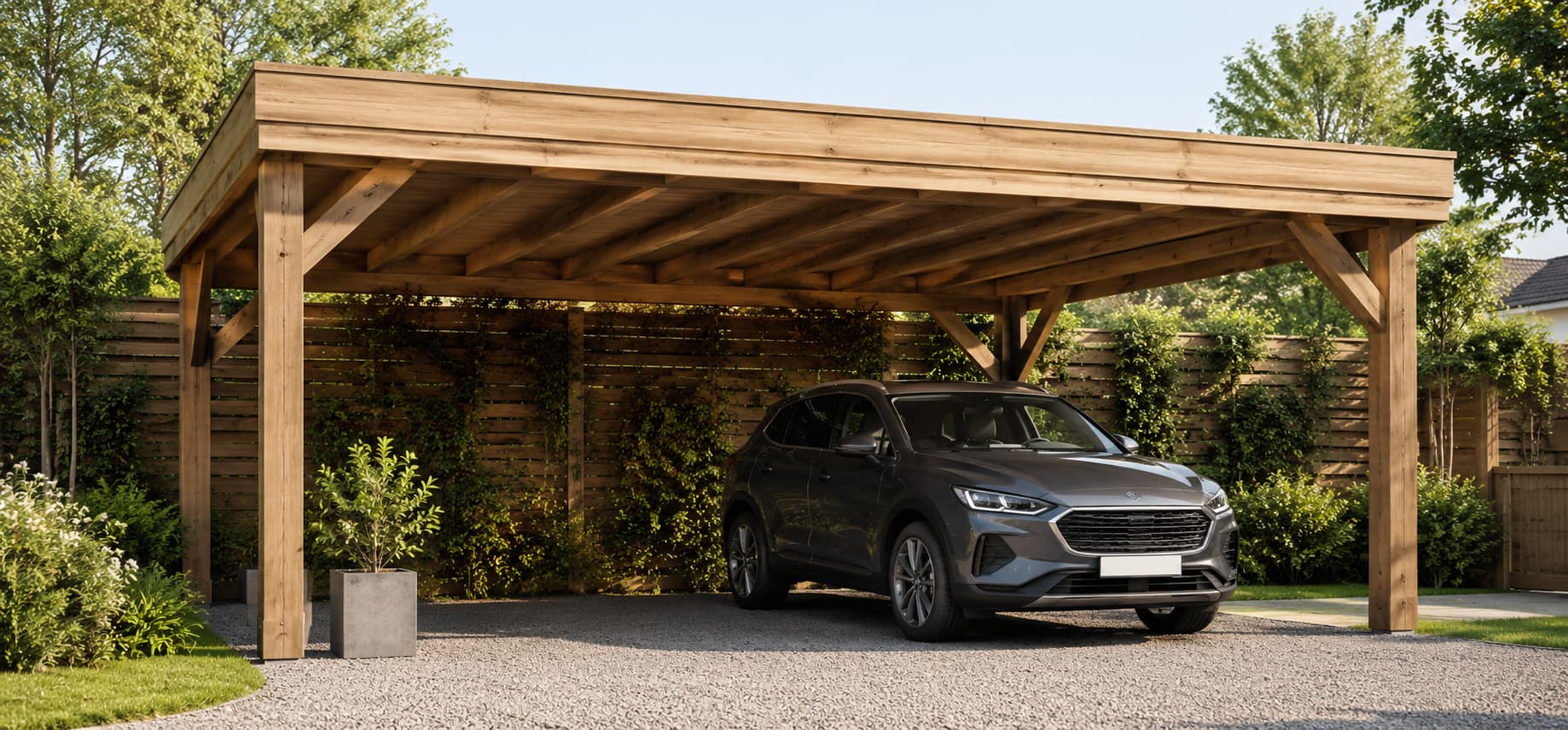 Carport en bois